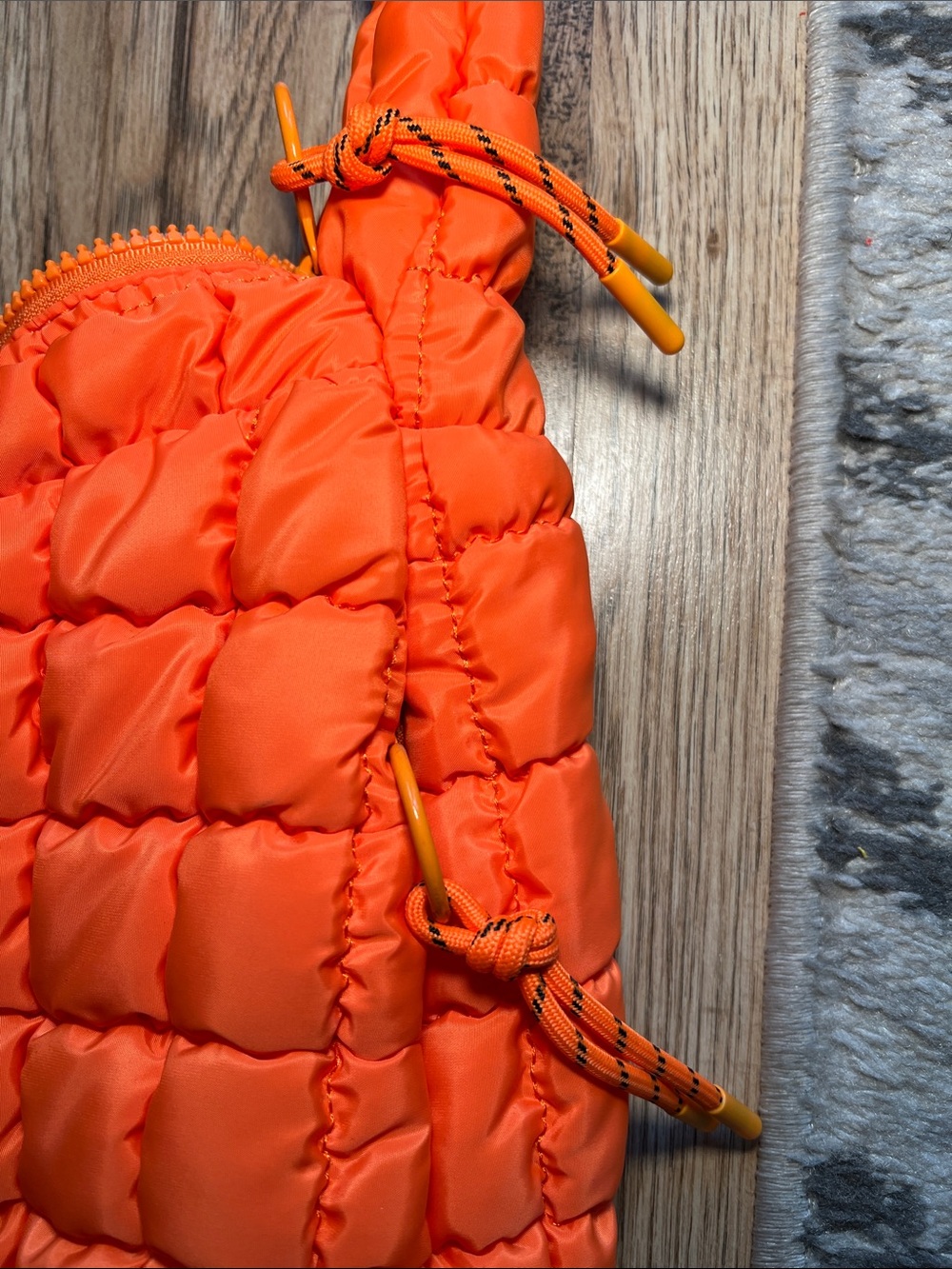 NWOT Urban Expressions Quilted Shoulder Bag - Orange 🍊 - Picture 5 of 8
